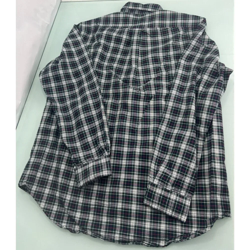 Polo Ralph Lauren Shirt Mens Large L Tartan Plaid Button Up Long Sleeve - Picture 4 of 4